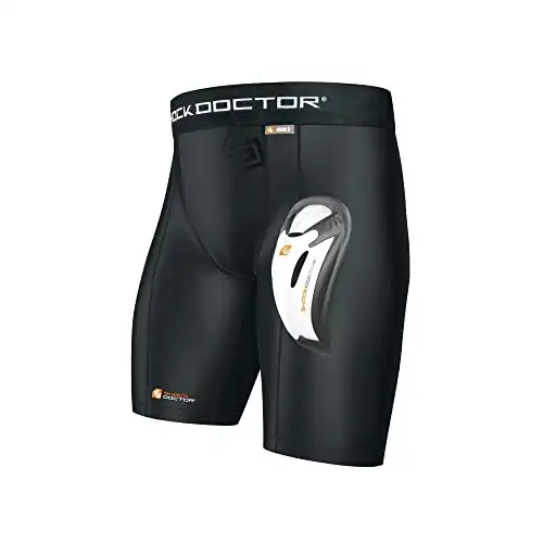 Shock Doctor Adult Compression Short with Bio-Flex Protective Cup
