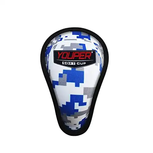 Youper Boys Youth Soft Foam Protective Athletic Cup (Ages 7-12), Kid Athletic Cup