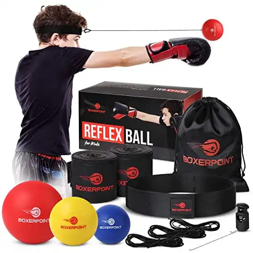 BOXERPOINT Boxing Reflex Ball Set for Kids